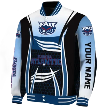 customized florida atlantic owls mesh effect blue black varsity jacket best selling.webp