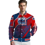 customized florida atlantic owls star burst blue varsity jacket best selling.webp