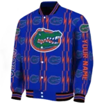 customized florida gators bolt stripe blue varsity jacket best selling.webp