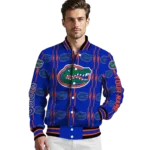 customized florida gators bolt stripe blue varsity jacket best selling.webp