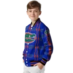 customized florida gators bolt stripe blue varsity jacket best selling.webp