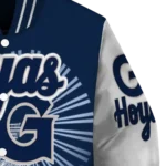 customized georgetown hoyas ferris arena blue white varsity jacket best selling.webp