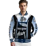 customized georgia southern eagles mesh effect blue black varsity jacket best selling.webp
