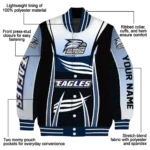 customized georgia southern eagles mesh effect blue black varsity jacket best selling.webp