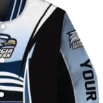 customized georgia southern eagles mesh effect blue black varsity jacket best selling.webp