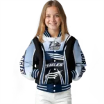 customized georgia southern eagles mesh effect blue black varsity jacket best selling.webp