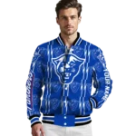 customized georgia state panthers bolt stripe blue varsity jacket best selling.webp