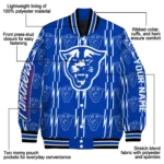 customized georgia state panthers bolt stripe blue varsity jacket best selling.webp