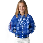 customized georgia state panthers bolt stripe blue varsity jacket best selling.webp