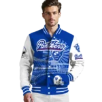 customized georgia state panthers ferris arena blue white varsity jacket best selling.webp