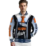 customized illinois fighting illini mesh effect blue black varsity jacket best selling.webp