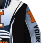 customized illinois fighting illini mesh effect blue black varsity jacket best selling.webp