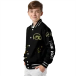 customized iowa hawkeyes hexagon cluster black varsity jacket best selling.webp