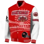 customized jacksonville state gamecocks ferris arena red white varsity jacket best selling.webp