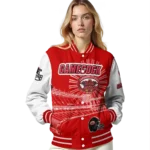 customized jacksonville state gamecocks ferris arena red white varsity jacket best selling.webp