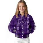 customized kansas state wildcats bolt stripe purple varsity jacket best selling.webp
