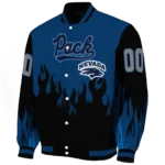customized nevada wolf pack flame border blue black varsity jacket best selling.webp