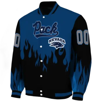 customized nevada wolf pack flame border blue black varsity jacket best selling.webp