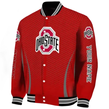 customized ohio state buckeyes chevron arrow scarlet varsity jacket best selling.webp