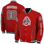 customized ohio state buckeyes chevron arrow scarlet varsity jacket best selling.webp