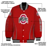 customized ohio state buckeyes chevron arrow scarlet varsity jacket best selling.webp