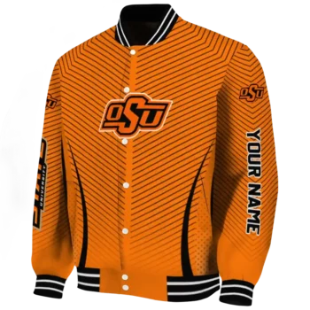 customized oklahoma state cowboys chevron arrow orange varsity jacket best selling.webp