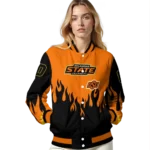 customized oklahoma state cowboys flame border orange black varsity jacket best selling.webp