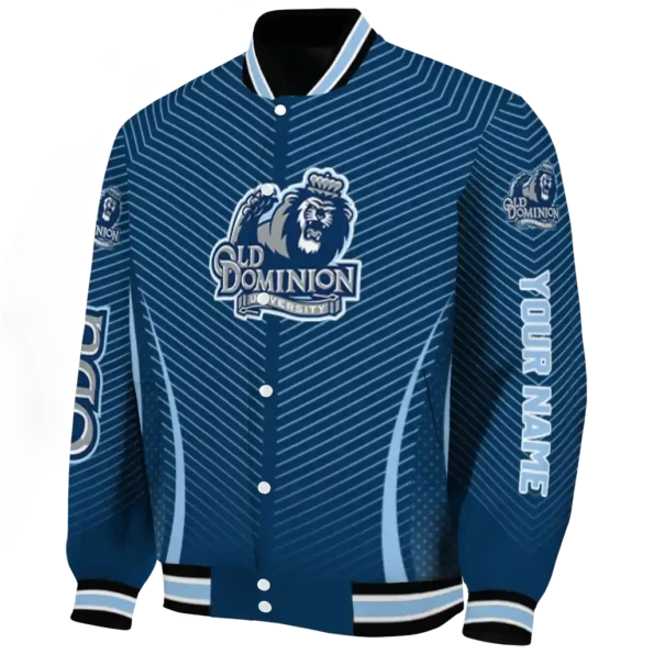 customized old dominion monarchs chevron arrow blue varsity jacket best selling.webp