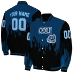 customized old dominion monarchs flame border blue black varsity jacket best selling.webp