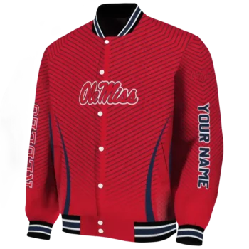 customized ole miss rebels chevron arrow red varsity jacket best selling.webp