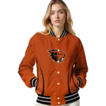 customized oregon state beavers chevron arrow orange varsity jacket best selling.webp