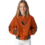 customized oregon state beavers chevron arrow orange varsity jacket best selling.webp