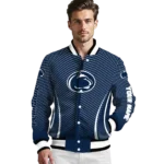 customized penn state nittany lions chevron arrow blue varsity jacket best selling.webp