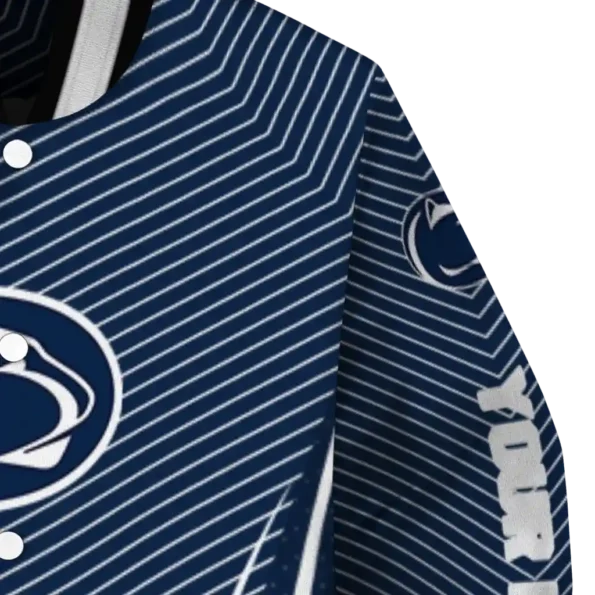 customized penn state nittany lions chevron arrow blue varsity jacket premium grade.webp