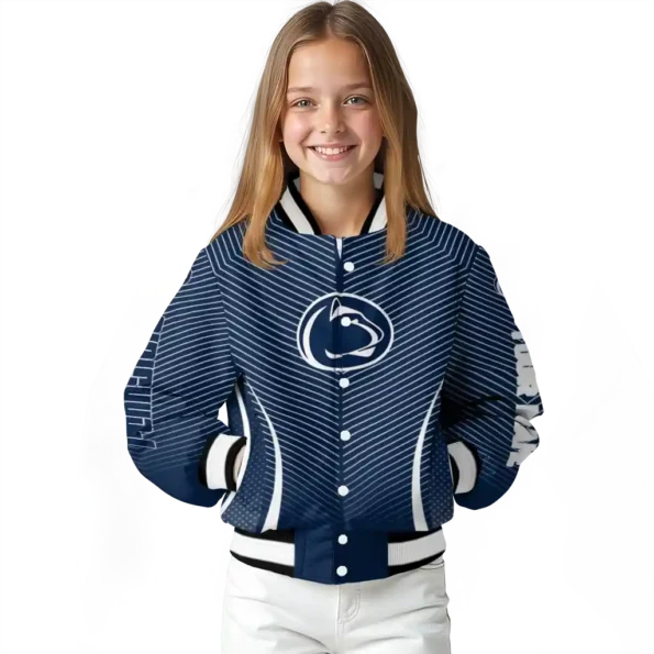 customized penn state nittany lions chevron arrow blue varsity jacket top rated.webp