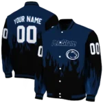 customized penn state nittany lions flame border blue black varsity jacket best selling.webp