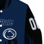 customized penn state nittany lions flame border blue black varsity jacket best selling.webp