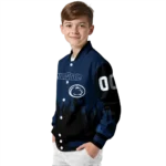 customized penn state nittany lions flame border blue black varsity jacket best selling.webp