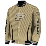 customized purdue boilermakers chevron arrow gold varsity jacket best selling.webp