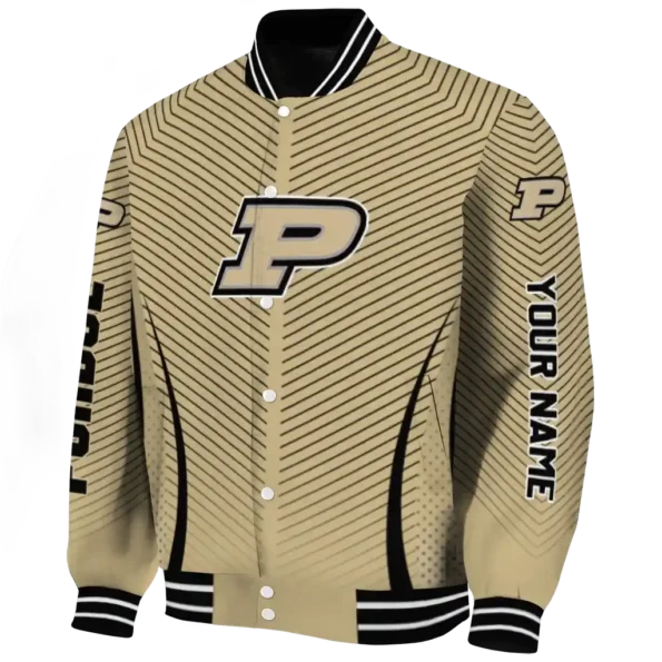customized purdue boilermakers chevron arrow gold varsity jacket best selling.webp