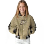 customized purdue boilermakers chevron arrow gold varsity jacket best selling.webp