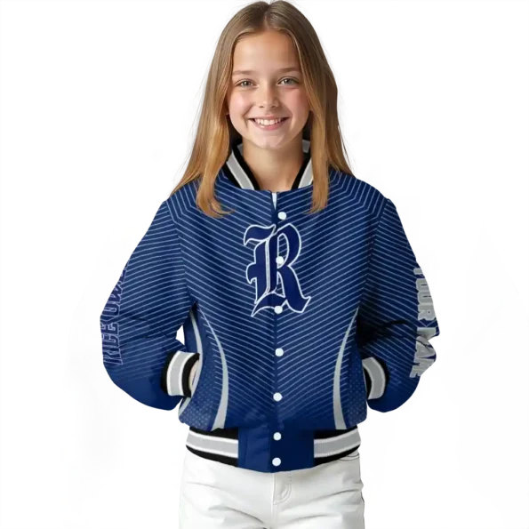 customized rice owls chevron arrow navy blue varsity jacket top rated.webp