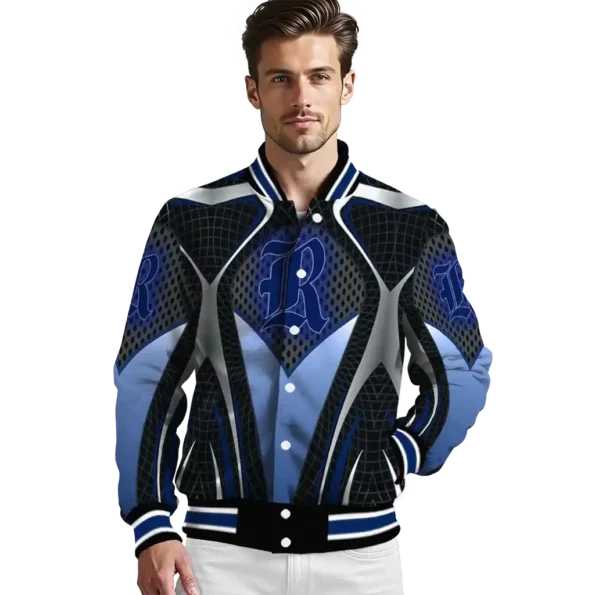 customized rice owls mesh chest grey black varsity jacket high quality.webp