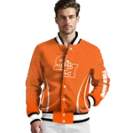 customized sam houston bearkats chevron arrow orange varsity jacket best selling.webp