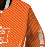 customized sam houston bearkats chevron arrow orange varsity jacket best selling.webp