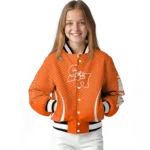 customized sam houston bearkats chevron arrow orange varsity jacket best selling.webp