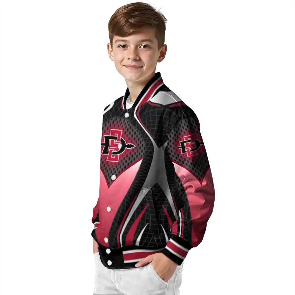 customized san diego state aztecs mesh chest black varsity jacket trendy.webp customized san diego state aztecs mesh chest black varsity jacket trendy.webp