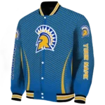 customized san jose state spartans chevron arrow blue varsity jacket best selling.webp