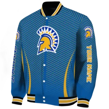 customized san jose state spartans chevron arrow blue varsity jacket best selling.webp