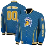 customized san jose state spartans chevron arrow blue varsity jacket best selling.webp